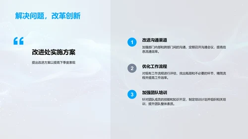 QX部门季度工作汇报