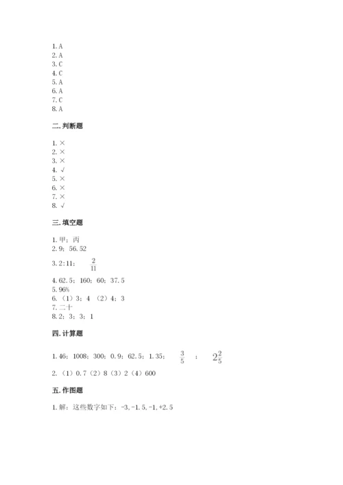六年级下册数学期末测试卷附参考答案【基础题】.docx