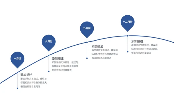 时间轴商务企业发展历程公司简介ppt模板