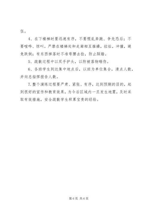 防震疏散安全演练方案.docx