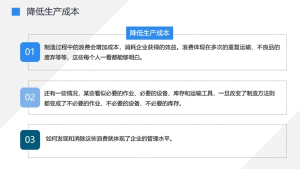 工厂车间流水线机器人生产成本控制培训通用PPT