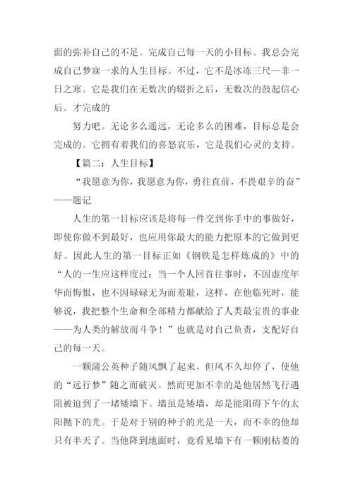 关于人生目标的作文.docx