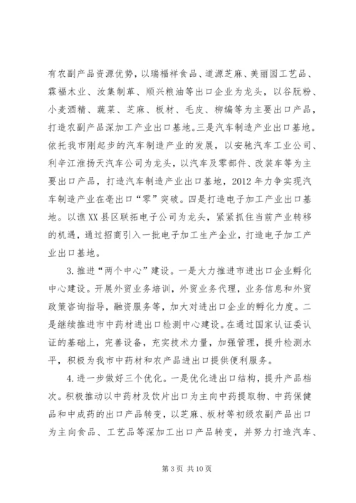 全市商务工作打算.docx