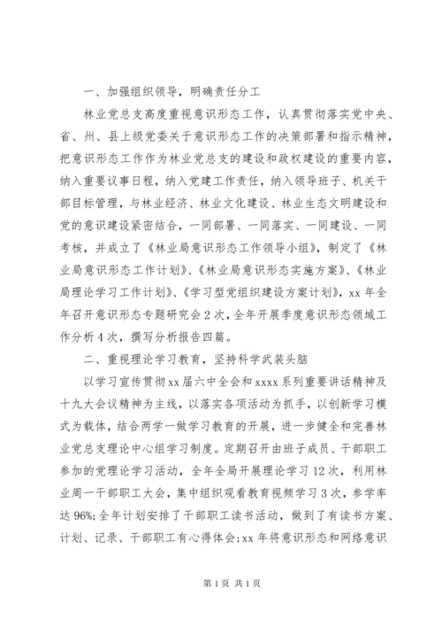 意识形态工作总结范文精选八篇.docx