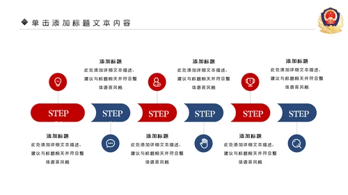 蓝色大气公安警察派出所工作总结演讲动态PPT模板