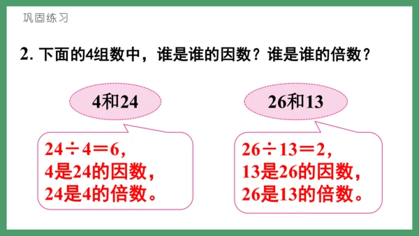 新人教版数学五年级下册2.1   因数和倍数的认识（1）课件 (共21张PPT)