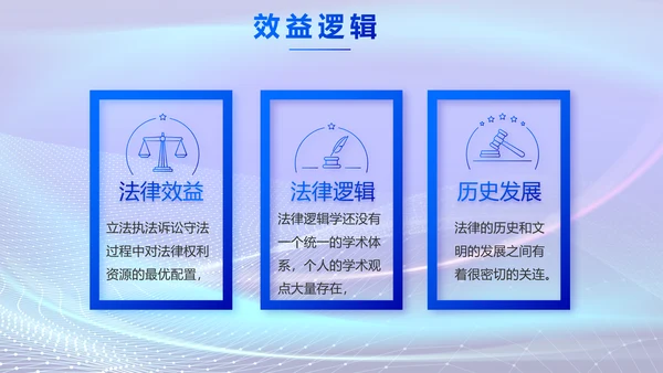 蓝色大气法治讲座工作总结动态PPT模板