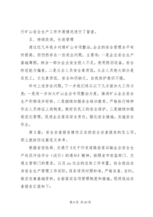 安全自查报告（共7篇） (11).docx