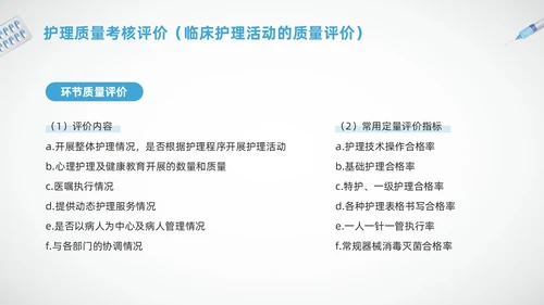 蓝色简约护理质量标准管理PPT模板宣传PPT动态PPT质量管理