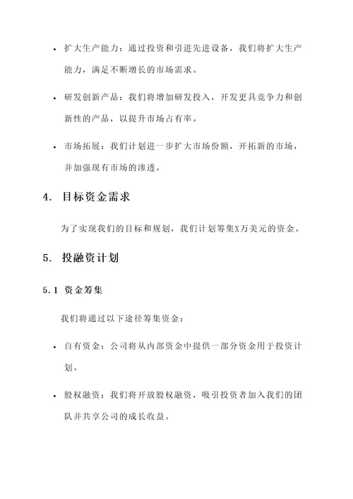 集团公司投融资方案