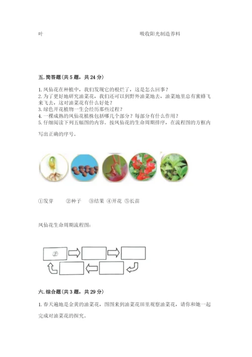 科学四年级下册第一单元《植物的生长变化》测试卷及参考答案（能力提升）.docx