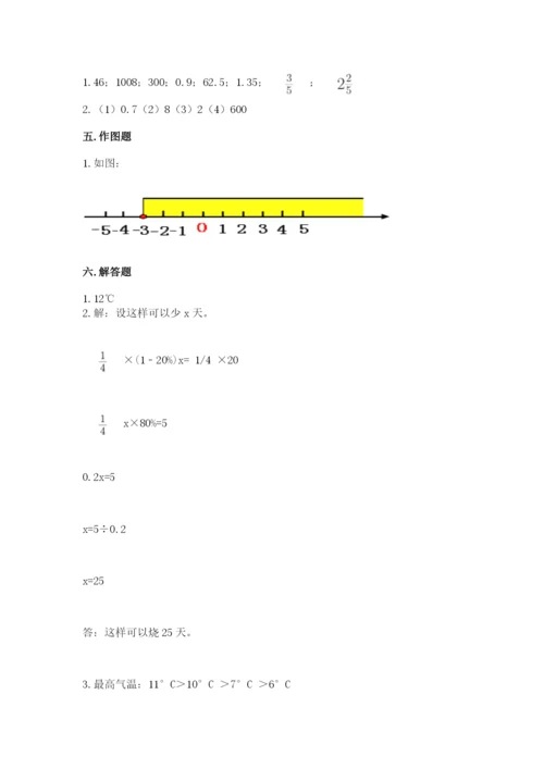 六年级下册数学期末测试卷及参考答案【培优】.docx