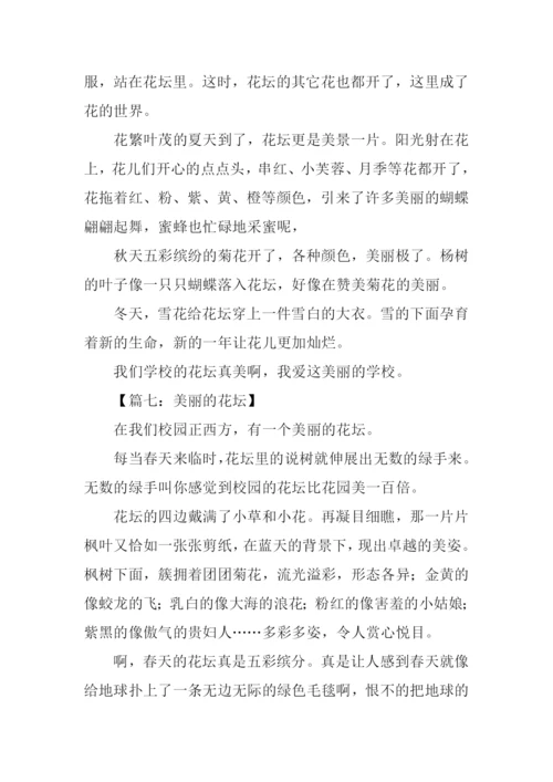 美丽的花坛作文300字.docx