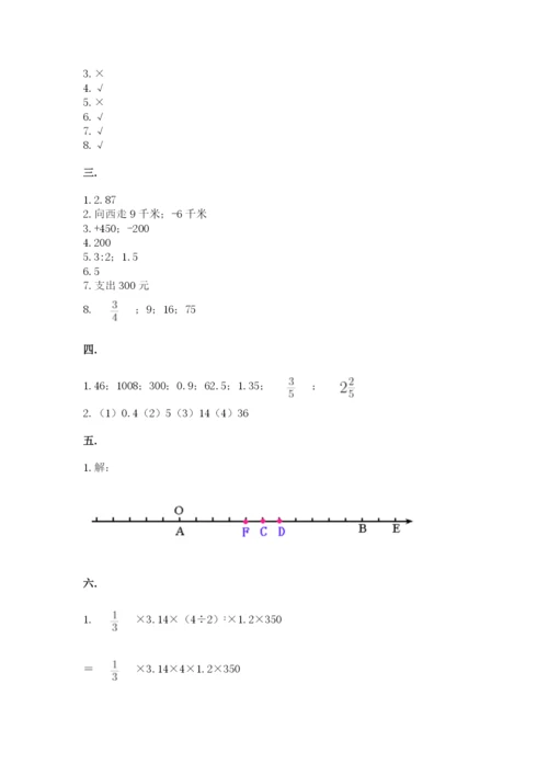 洛阳市小学数学小升初试卷及答案（典优）.docx