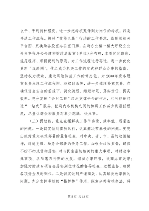 财政系统作风建设实施方案.docx