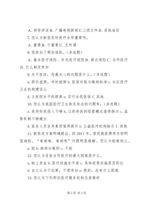 关于农村医疗卫生现状的调查 (5).docx