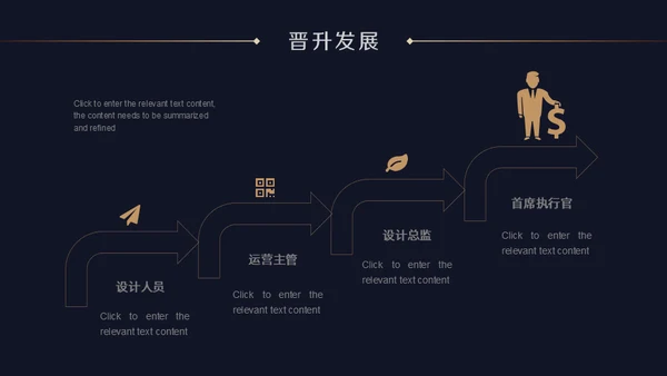深蓝质感企业招聘通用PPT模版