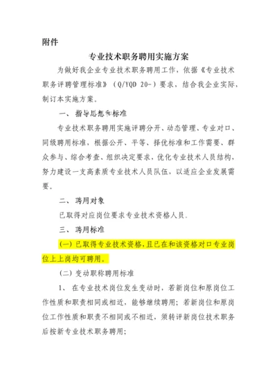 专业核心技术职务聘任实施专业方案.docx