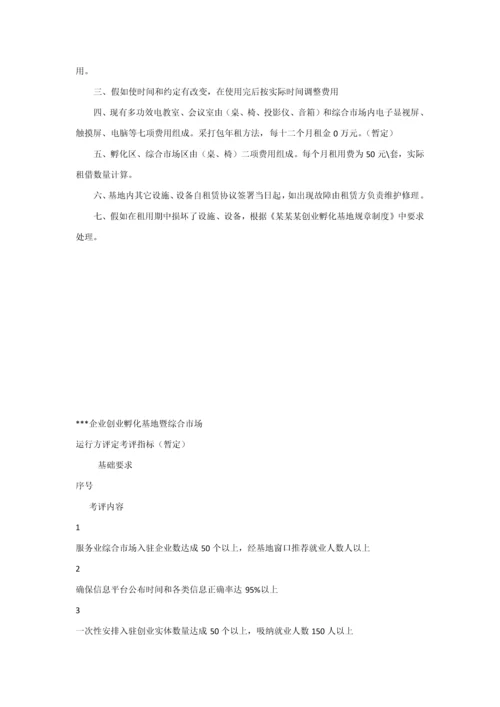 创业孵化基地标准规章核心制度.docx