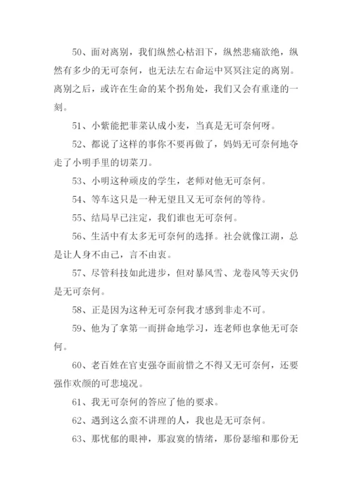 无可奈何造句-1.docx