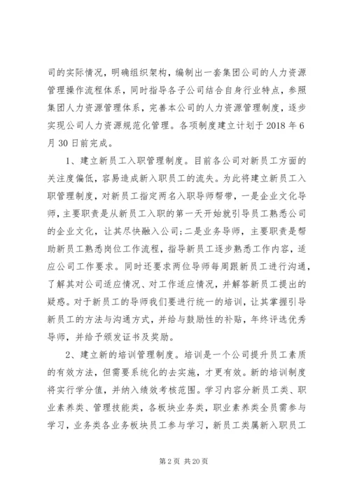 人力资源部年度工作计划表.docx