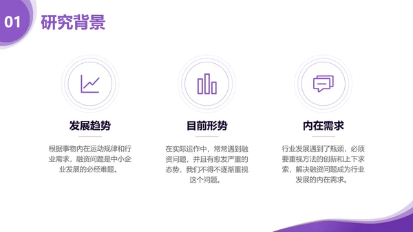 简约风紫色经管专业毕业答辩PPT