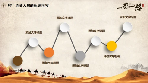 古丝绸之路一带一路沙漠通用PPT模板
