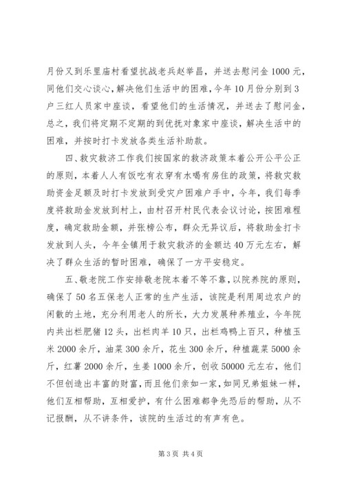 乡镇年度重点民政工作总结.docx