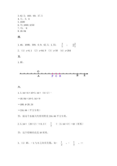 小学毕业班数学检测题含完整答案（夺冠系列）.docx