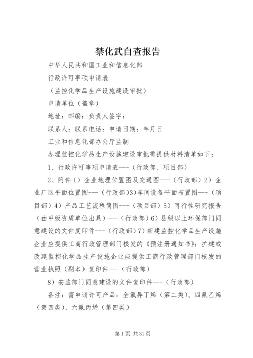 禁化武自查报告.docx