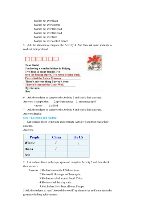 Module 2 Unit 3教学详案