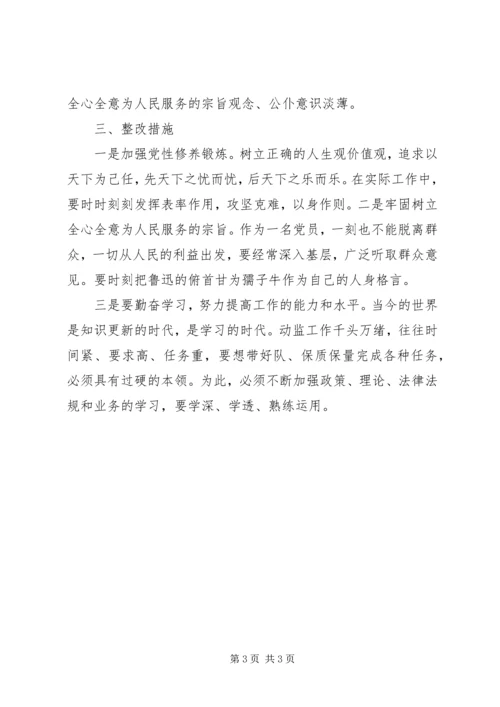 党员干部守纪律讲规矩党性分析材料.docx