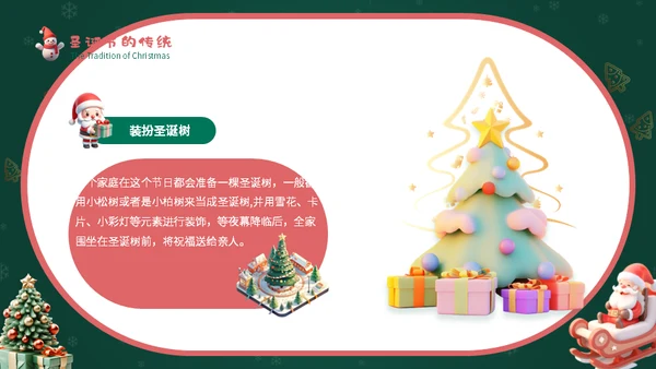 幼儿园圣诞节活动通用PPT模板