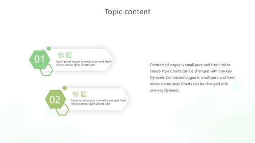 绿色小清新述职报告动态PPT模板