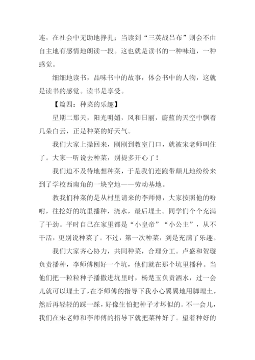 关于乐趣的作文400.docx