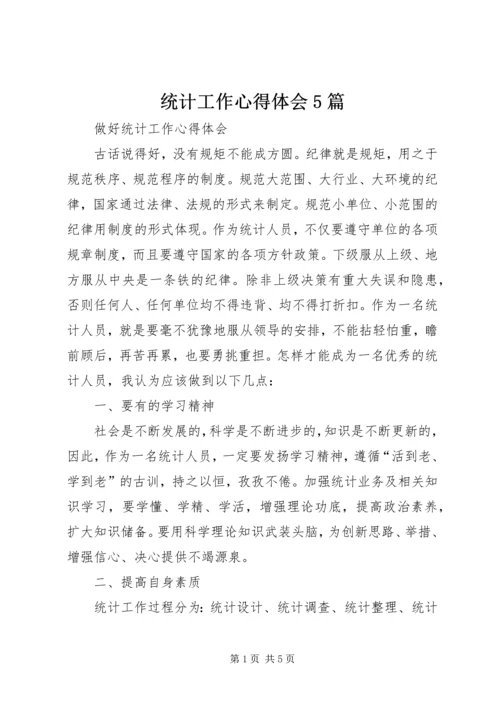 统计工作心得体会5篇 (5).docx