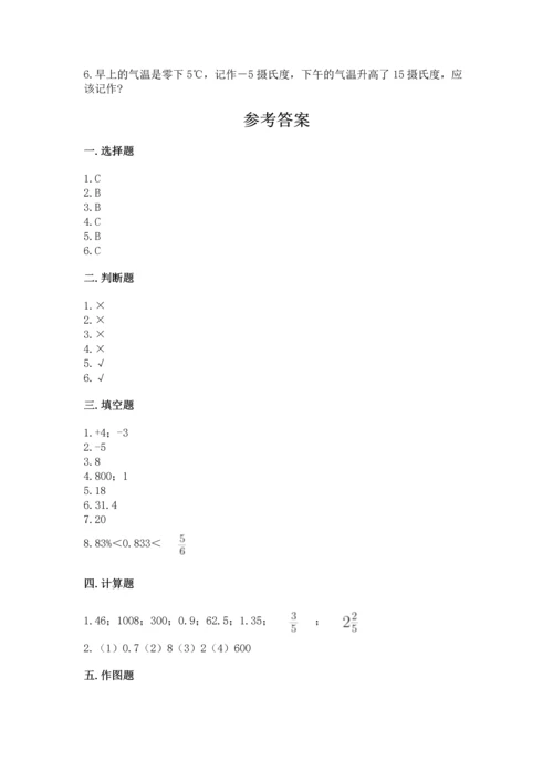 小学六年级下册数学期末测试卷精品带答案.docx