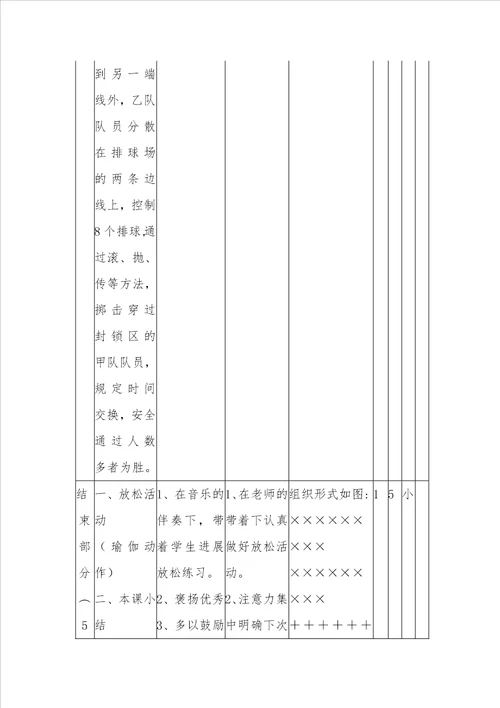 排球正面屈体扣球技术教学教案3