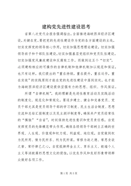 建构党先进性建设思考.docx