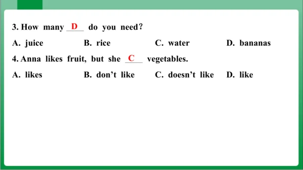 Unit6 SectionA Grammar Focus~3c 课件【人教七上Unit 6 Do y