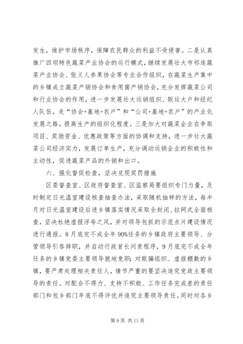 区长在日光温室建设会讲话.docx