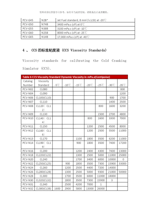 美国凯能ASTM粘度标准油模板.docx