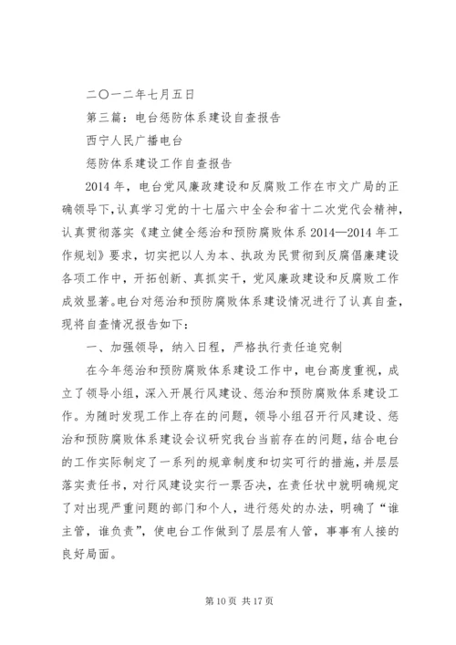 学校惩防体系建设自查报告.docx