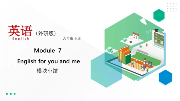 Module 7 English for you and me 模块小结课件（共56张PPT)