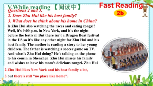 Unit 6 I'm watching TV. Section B (2a-2c)课件(共17张PP