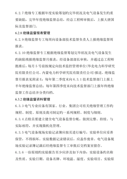 公司绝缘监督管理重点标准.docx