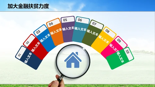 新农村精准扶贫开发工作PPT模板