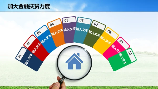 新农村精准扶贫开发工作PPT模板