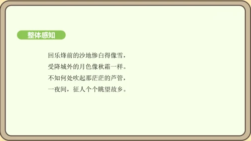 七年级语文上册第三单元课外古诗词诵读（一）-夜上受降城闻笛 课件（20张PPT)