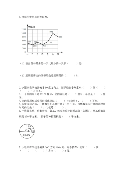 小学六年级上册数学期末测试卷附完整答案【全国通用】.docx